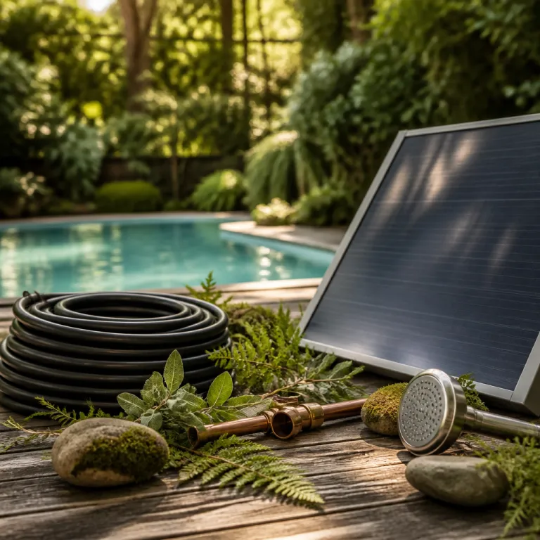 Douches piscines solaires : l’élégance d’une eau chaude écologique au jardin