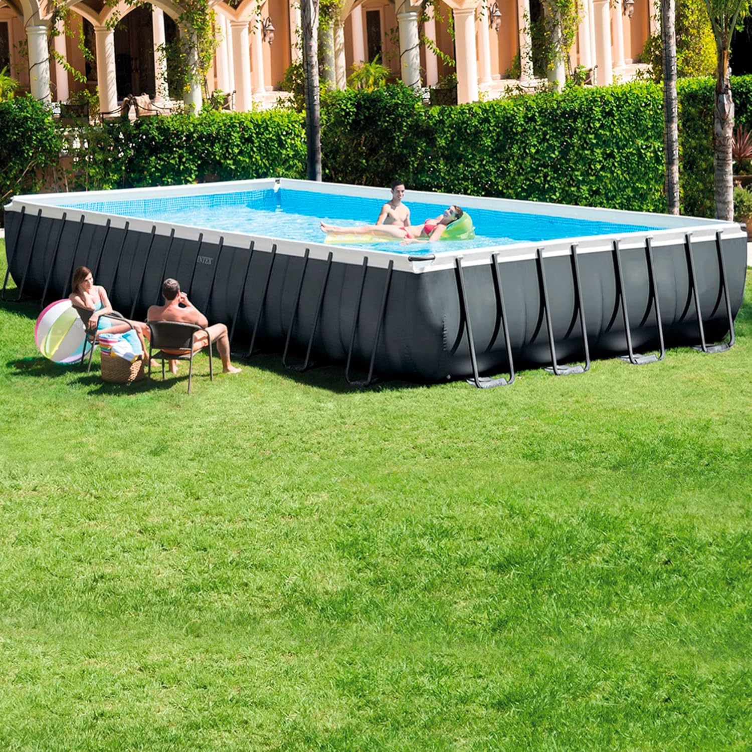 Piscine Ultra Rectangulaire 975 x 488 x 132 cm multicolore