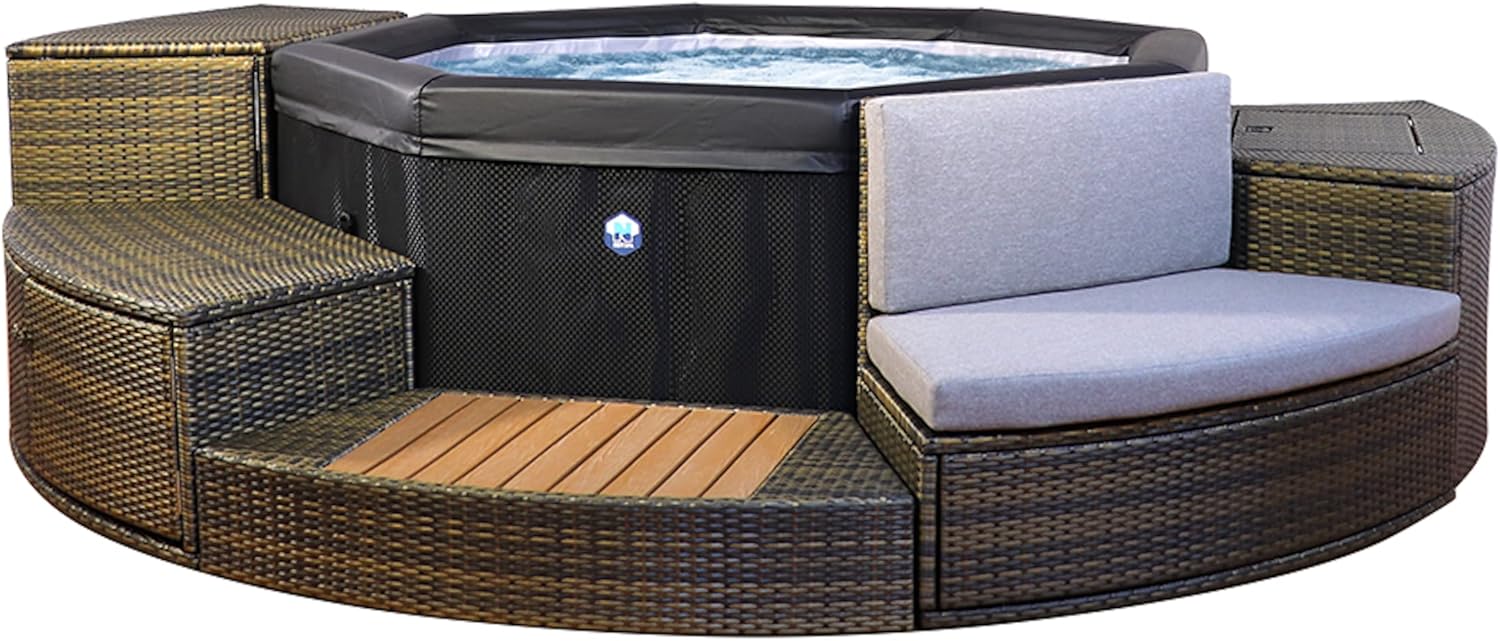 SP-OCT165/MOB2 - NetSpa Octopus - Semi Rigide + Mobilier - 4 à 6 Places