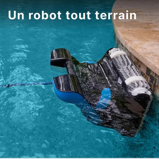 Nautilus CC Supreme Robot Piscine Hors Sol Jusqu’à 15 m avec App, Nettoyage Fond, parois et Ligne d'eau, Aspiration Puissante, Système de Filtration Ultra-Fine