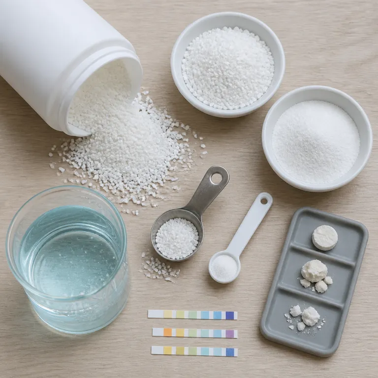 Chlore choc piscine dosage : combien, quand, et ce que ca ne corrige pas