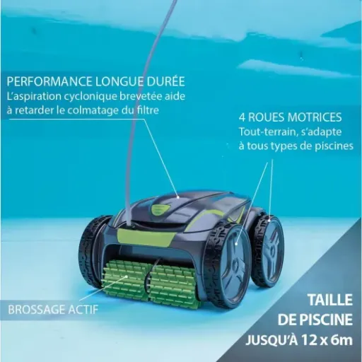Test Zodiac Vortex 4WD GV 5220 : le robot de piscine qui bosse bien mais pas partout