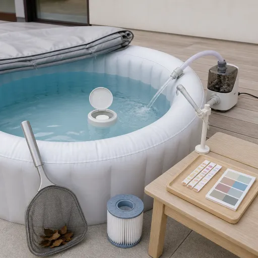 Spa gonflable : tenir une eau saine entre deux remplissages sans tout demonter