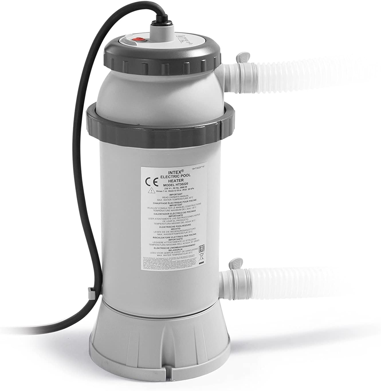 Intex rechauffeur 3kw pour Piscine jusqu'à 12m³ & Lot de 3 Cartouches de Filtration A