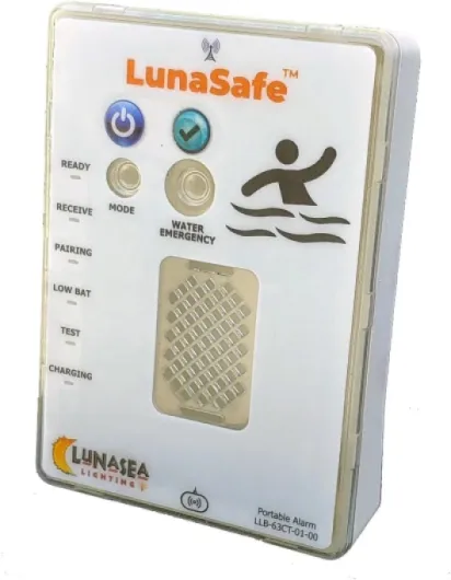 LunaSafe Kit d'alarme pour piscine avec 2 émetteurs
