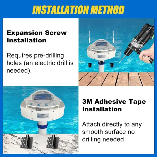 Alarme de Piscine avec récepteur à Distance, système de Surveillance des noyades sous-Marines, Alimentation par Piles, alarmes de Piscine pour piscines creusées et Hors Sol, Protection de sécurité