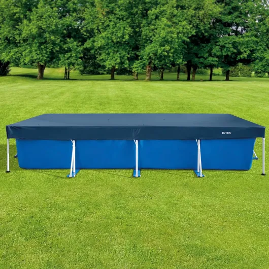 Bâche Protection pour Piscine rectangulaire Tubulaire 4m50 x 2m20 450 x 220 cm (Rectangulaire) Moderne