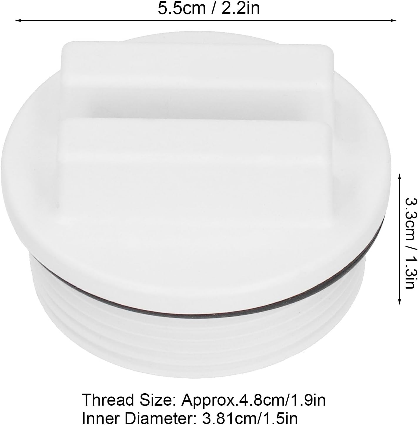 Lot de 5 Bouchon Hivernage Piscine, Bouchon Piscine, Bouchon d'hiver pour Piscine, avec Joint Torique, pour Ligne de Retour de Spa de Piscine, Bouchon de Vidange, Ligne de Retour