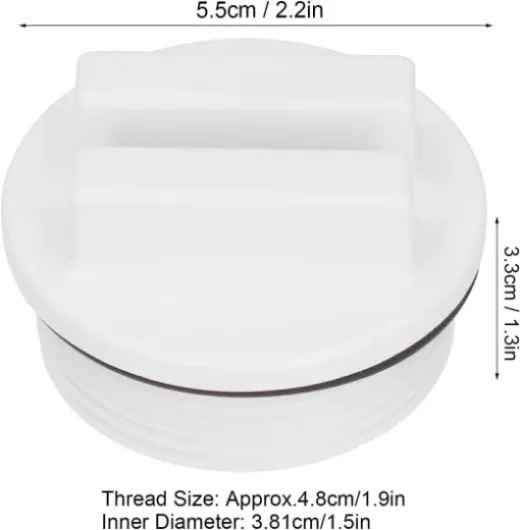 Lot de 5 Bouchon Hivernage Piscine, Bouchon Piscine, Bouchon d'hiver pour Piscine, avec Joint Torique, pour Ligne de Retour de Spa de Piscine, Bouchon de Vidange, Ligne de Retour