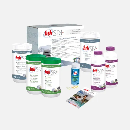 Alice's Garden Kit Complet Traitement de l'eau au Brome - Coffret d'entretien HTH pour Spa Gonflable