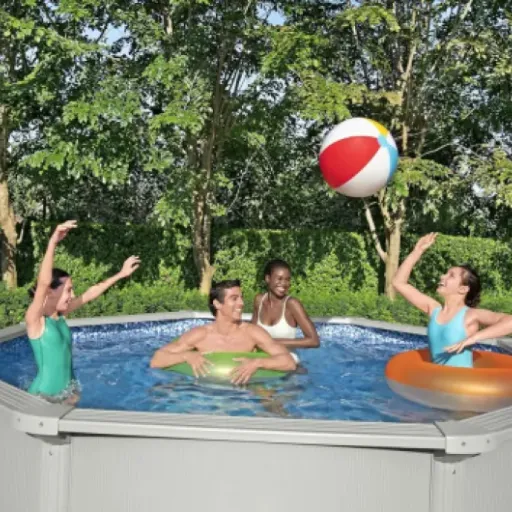 Test Bestway Piscine Acier Hors Sol Ronde Hydrium 360 x 122 cm : grosse structure, gros doute sur le liner