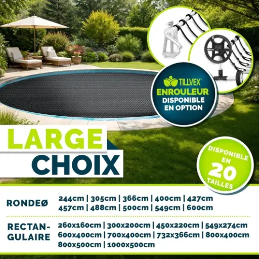 Test Tillvex Bâche Solaire 800x400 : une couverture de piscine qui chauffe vraiment l’eau ?