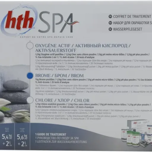 Test HTH Spa Coffret de Traitement au Brome : le kit « tout-en-un » pour spa qui simplifie (un peu) la vie