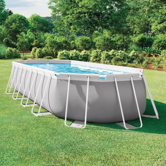 Kit Piscine Prism Frame Ovale Tubulaire (l) 6,10 x (l) 3,05 x (h) 1,22m 6,10 x 3,05 x 1,22 m Ovale