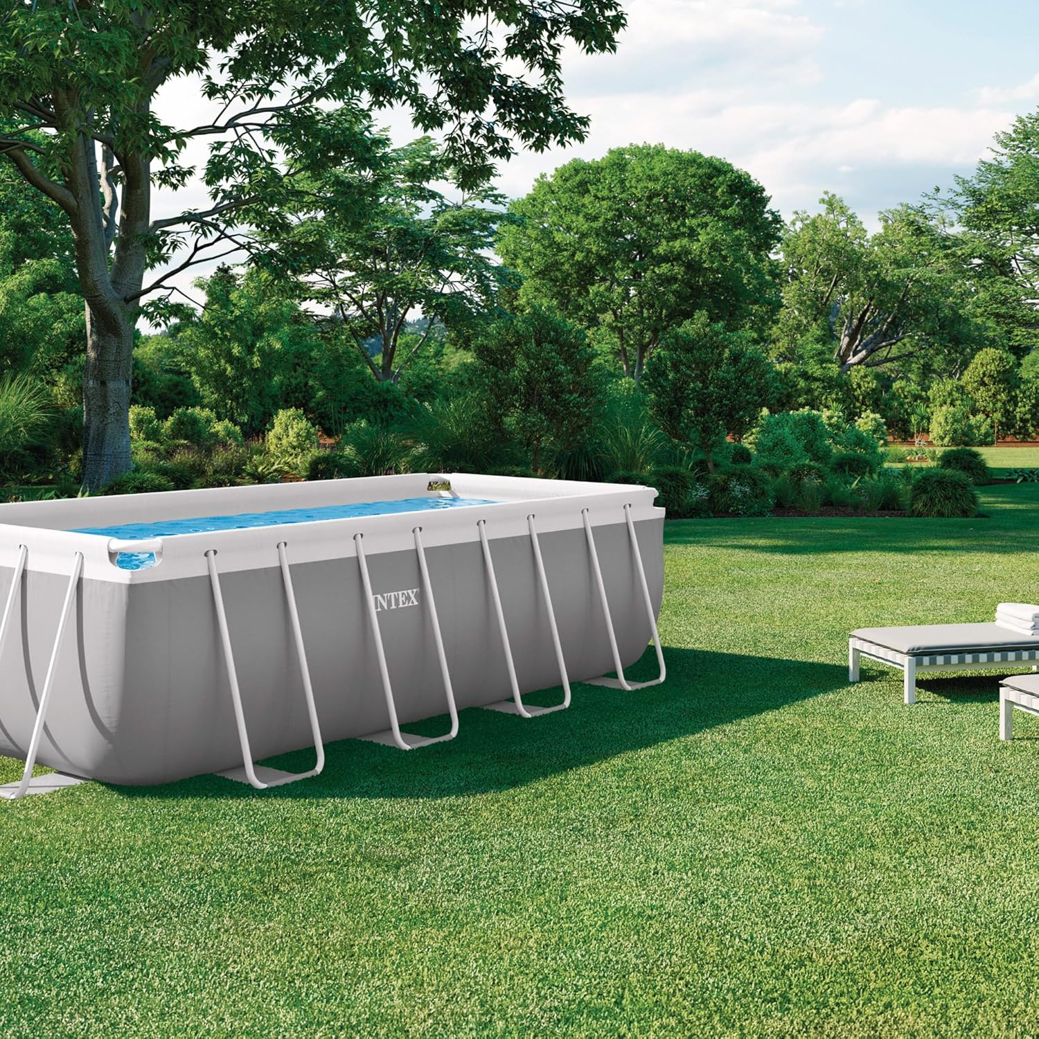 Kit Piscine Prism Frame rectangulaire Tubulaire (l) 4,00 x (l) 2,00 x (h) 1,22m 4,00 x 2,00 x 1,22 m Unique