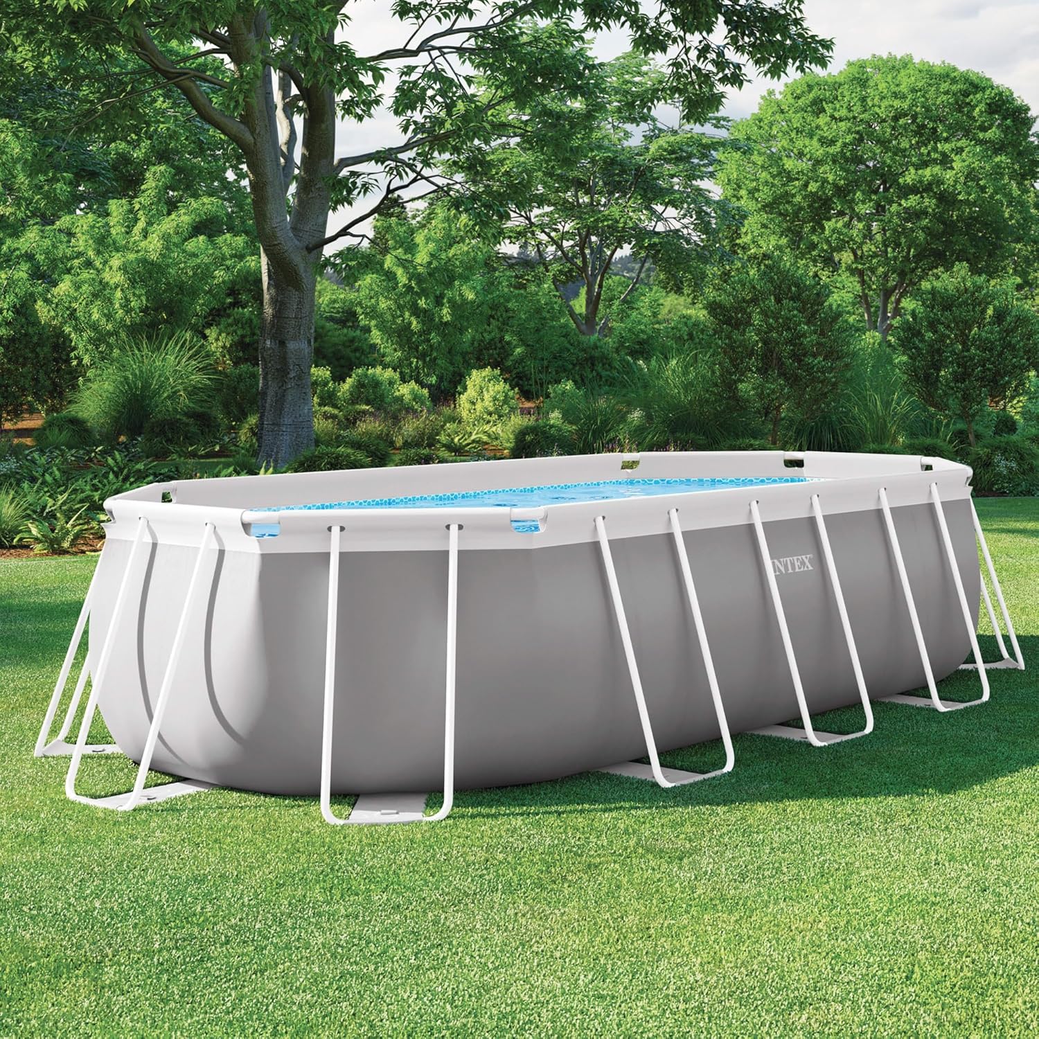 Kit Piscine Prism Frame Ovale Tubulaire (l) 5,03 x (l) 2,74 x (h) 1,22m 5,03 x 2,74 x 1,22 m Ovale