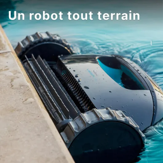 Liberty 300 Robot Piscine sans Fil, Robot Piscine Fond et Parois, Ligne d'eau, Mode Éco, Système de Filtration Ultra-Fine, 150Min d'Autonomie, Sélecteur de Cycle, pour Piscines Jusqu’à 10 m