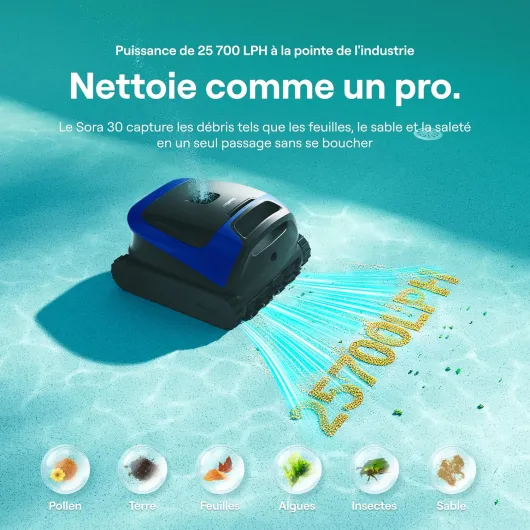 Test Beatbot Sora 30 : le robot piscine sans fil qui fait (presque) tout tout seul