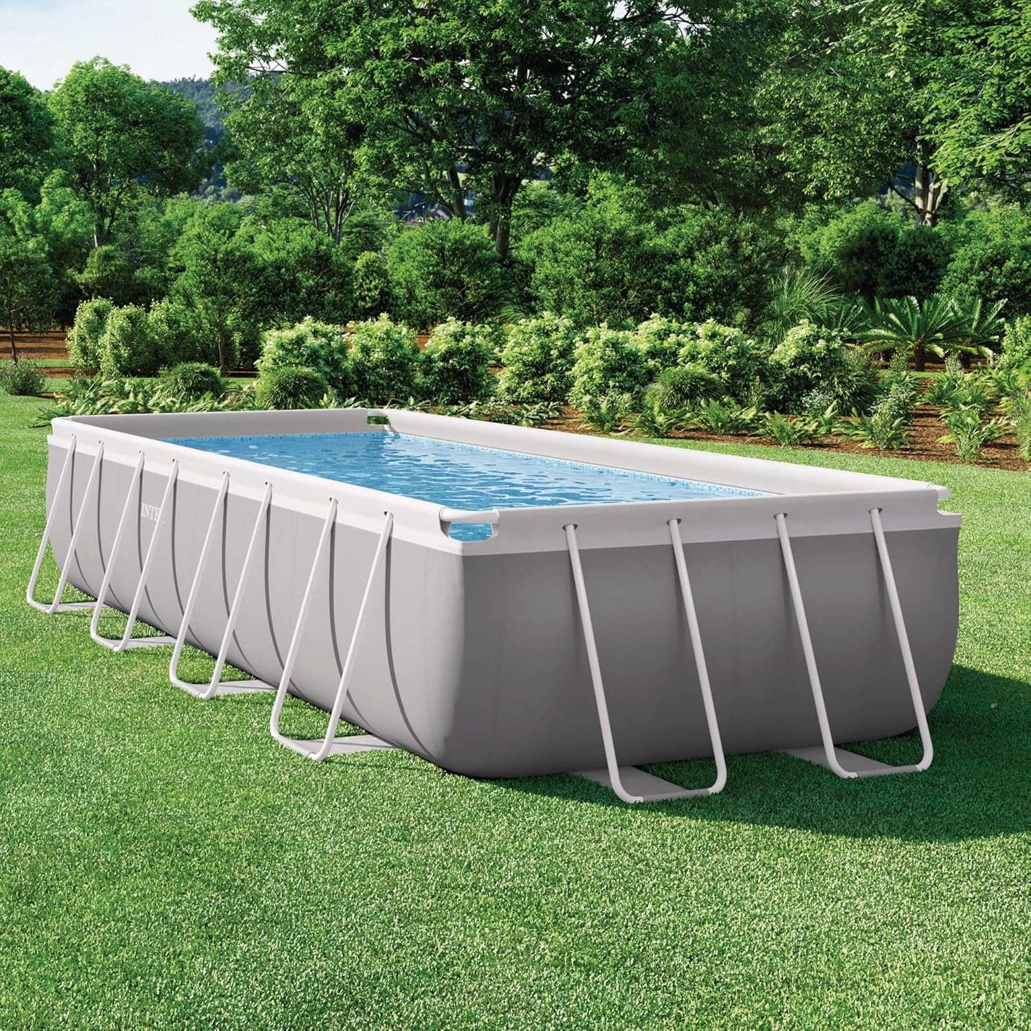 Kit Piscine Prism Frame rectangulaire Angulaire Tubulaire (l) 4,88 x (l) 2,44 x (h) 1,07m 4,88 x 2,44 x 1,07 m Unique