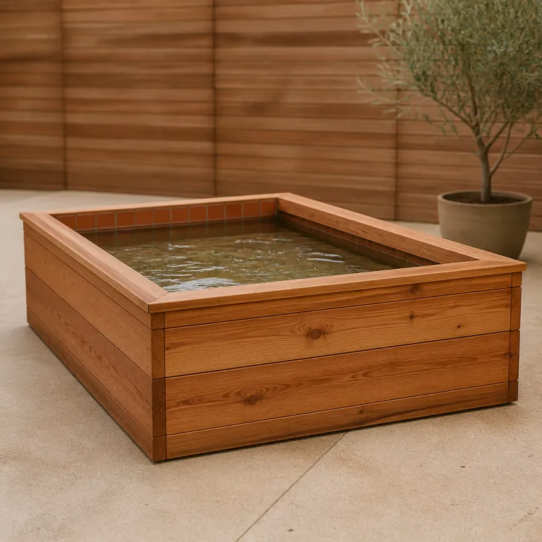 Piscine en bois rectangulaire : l’élégance fonctionnelle pour votre jardin privé