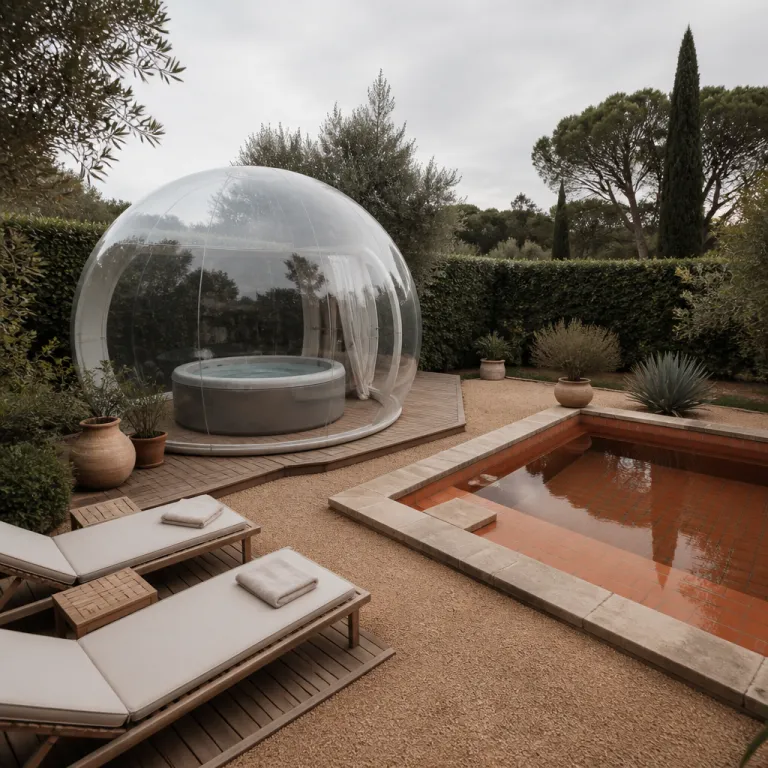 Vivre une nuit dans une bulle avec jacuzzi privatif : inspirations bien-être pour votre piscine et spa à la maison