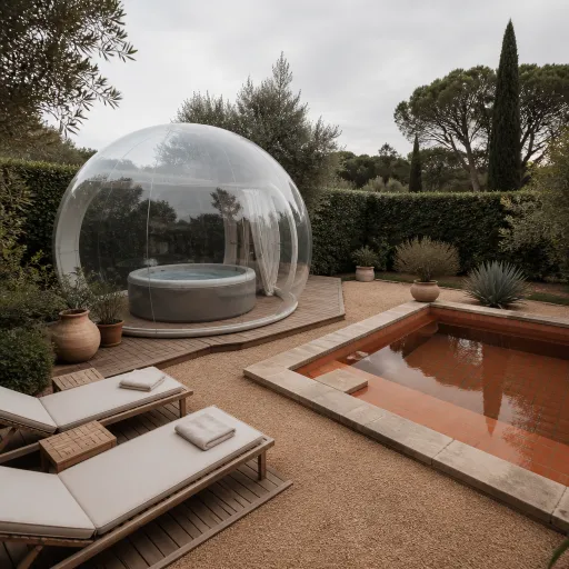 Vivre une nuit dans une bulle avec jacuzzi privatif : inspirations bien-être pour votre piscine et spa à la maison