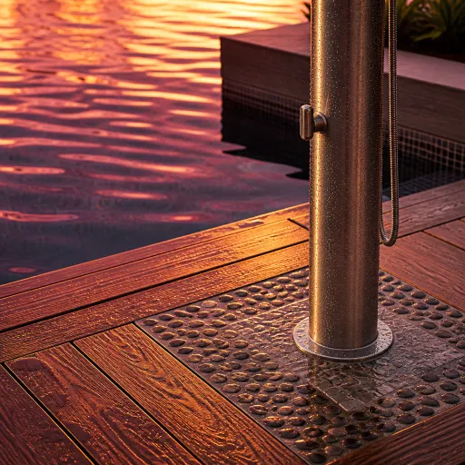 Bien choisir sa douche solaire pour piscines : confort, hygiène et élégance autour du bassin